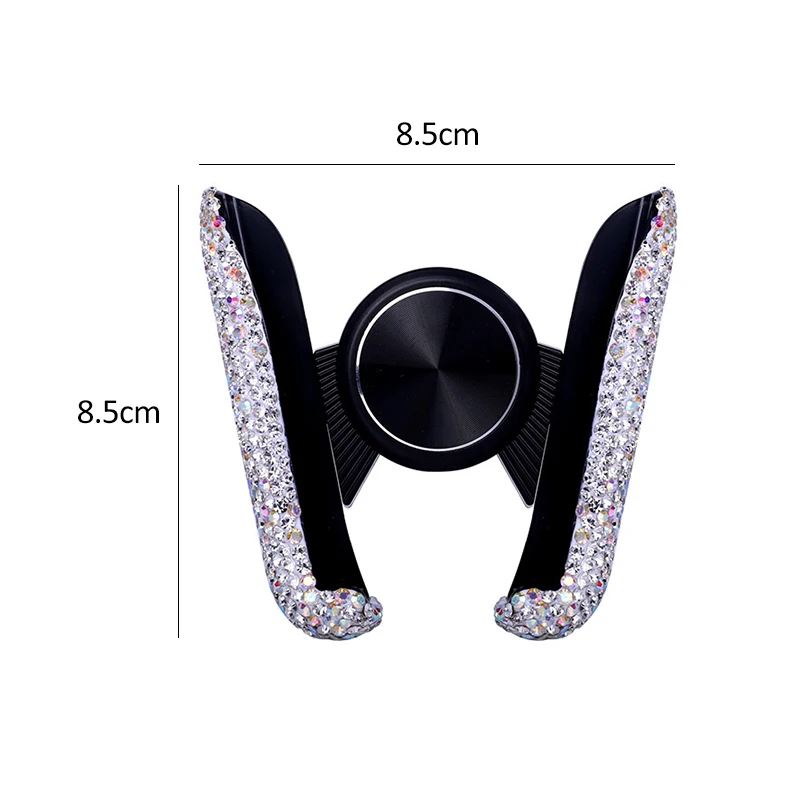 

Crystal Car Phone Holder Smartphone Holder Gravity Linkage Bracket Diamond Bling Auto Accessories Interior Fashion For Women