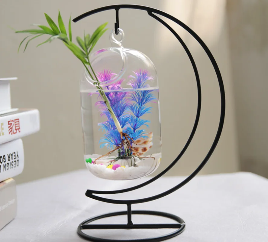 Шар с золотой рыбкой подвесная Аквариумная Рыбка бачок чаша Экосфера цветочное