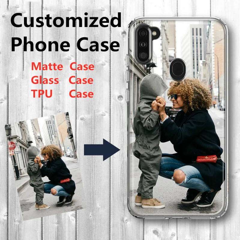 Персонализированный Стеклянный матовый чехол из ТПУ на заказ для телефона IPhone 7 8
