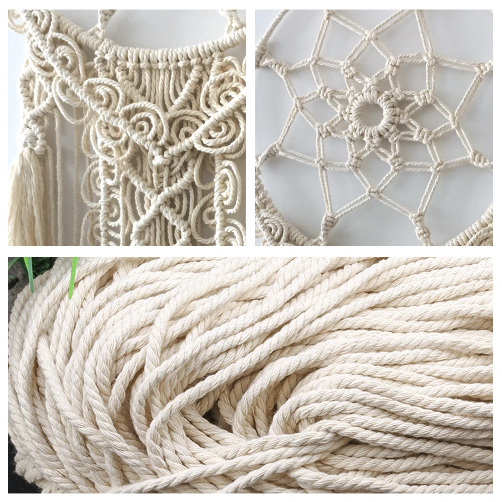 Макраме настенный гобелен в богемном стиле ручной работы Домашний декор для