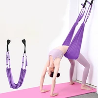 aerial yoga strap hammock stretch belt leg splits adjustable elastic stretch belt rod lower waist stretch yoga handstand trainer