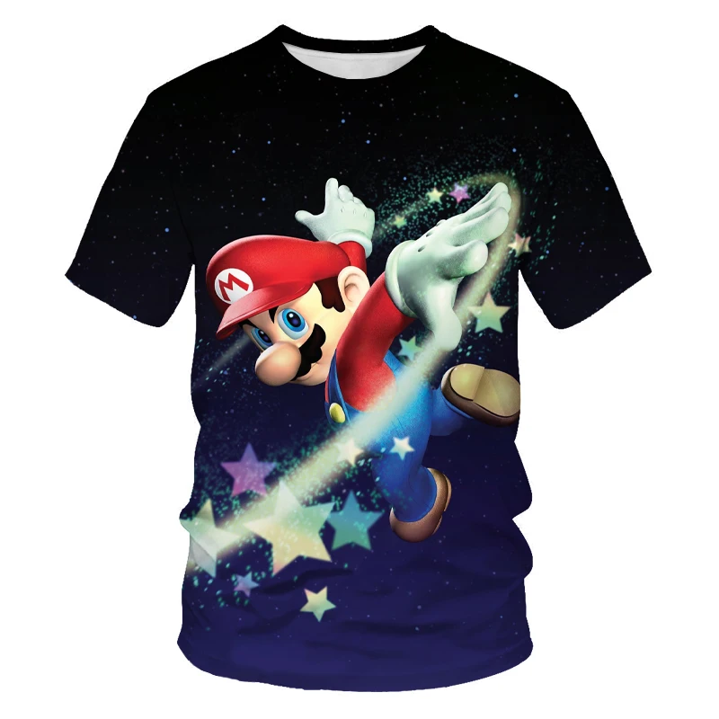 

2021 summer new youth 3DT shirt super foreman game digital printing creative fashion handsome boy O-neck shirt