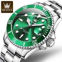 classic green mens watches top brand luxury watch for man military stainless steel waterproof quartz clock relogio masculino