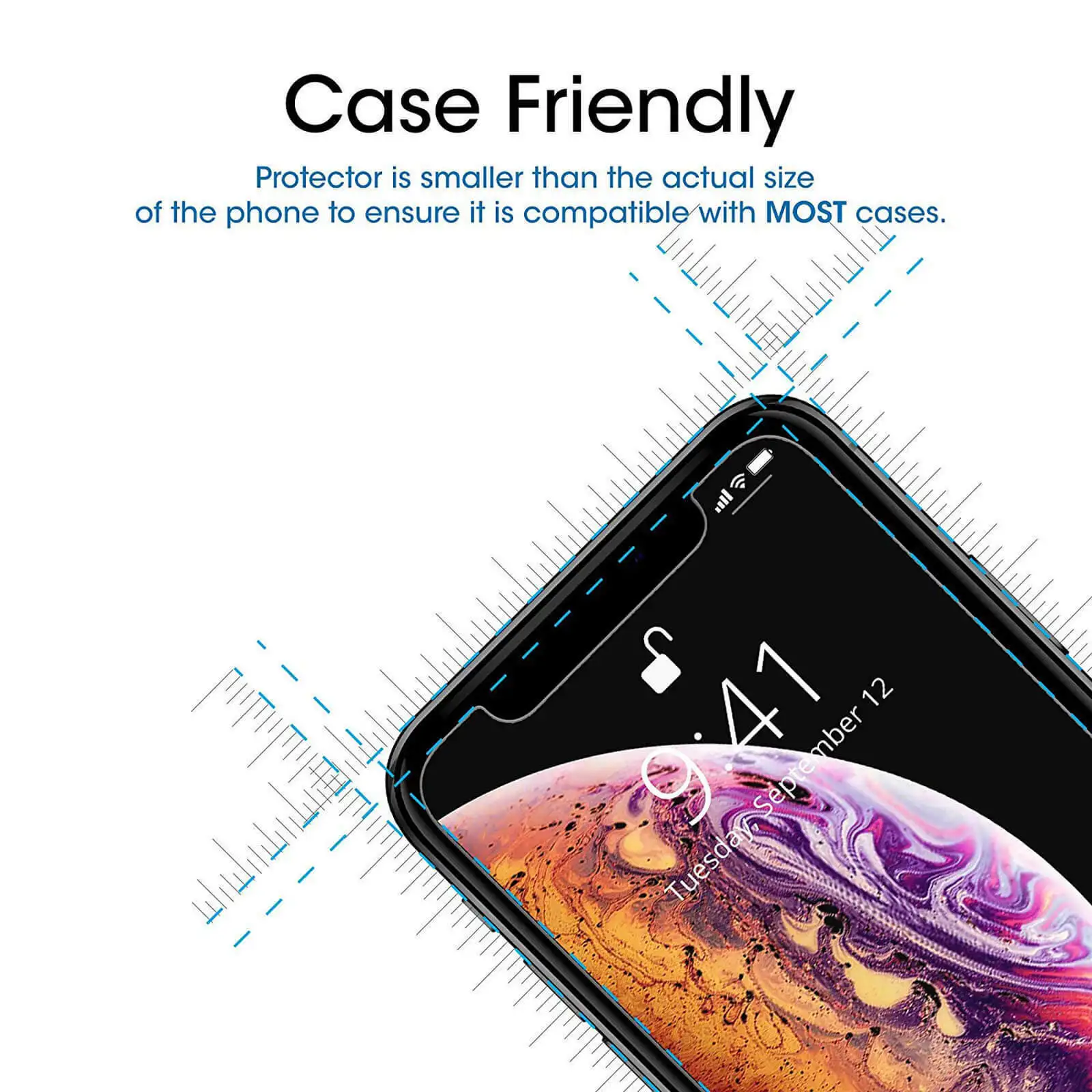 Защита экрана из закаленного стекла для iPhone 11 Aiphone 6 7 8 Plus xr XS Max Защитная пленка