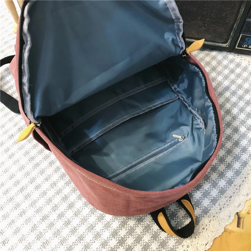 Модные холщовые женские школьные рюкзаки корейские винтажные сумки через плечо