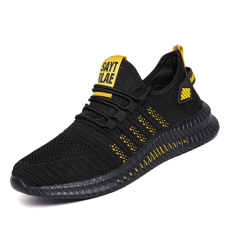 

New Men Casual Shoes Breathable Mesh Sneakers Comfortable Walking Footwear Male Running Sport Shoes Lace Up Walking Shoe