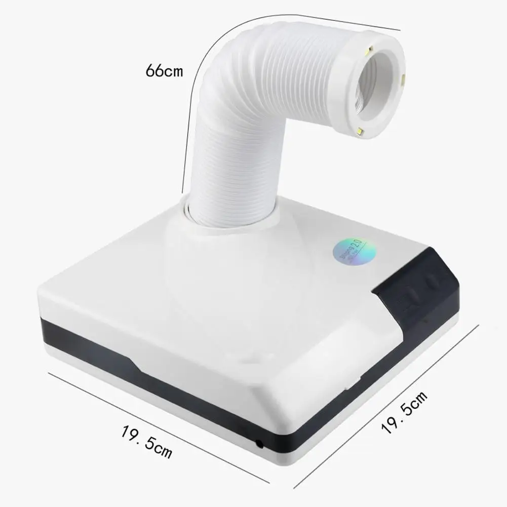 

60W Elbow Nail Dust Collector Retractable Vacuum Cleaner Manicure Suction Device