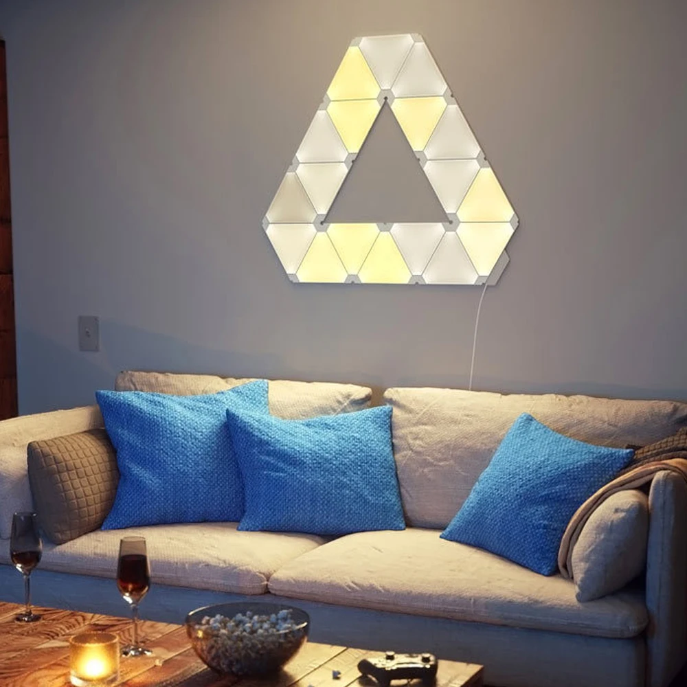 Новый оригинальный Nanoleaf Triangle Night Full Color Smart Odd светильник работает с Mijia Apple Homekit Google