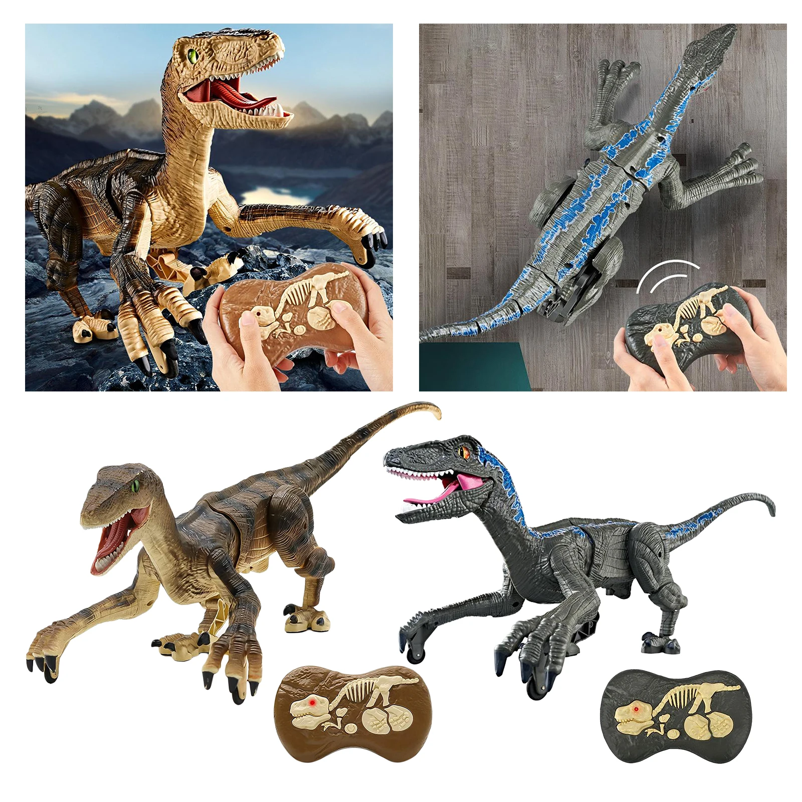 

2.4Ghz Remote Control Walking Roaring Dinosaur Toy,Robot Toy Gift for Boys Girls Children, Durable Rechargeable Battery