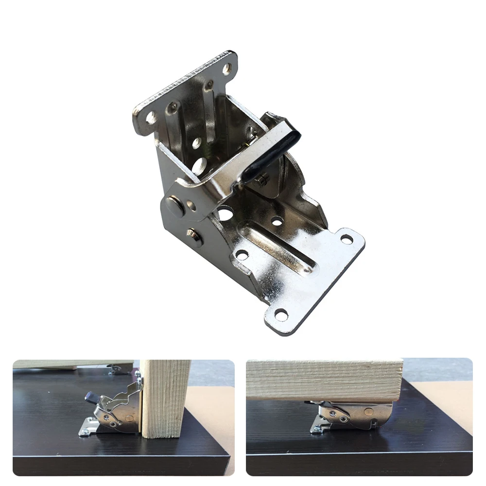 

Foldable Hinge 90°-0° Open Close Folding Way Space Saving Desk Table Bed Cabinet Assemble Accessory Furniture Fixture