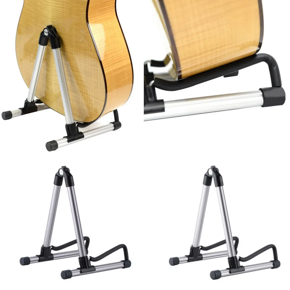 

Universal Folding A-Frame Guitar Stand Frame Floor Rack Holder For Acoustic Guitar/Electric Guitar/Bass Promotion