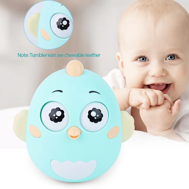 

2021 NEW Educational Toys Built-in crisp bells Cute Spin Tumbler Comfort Toys For Baby