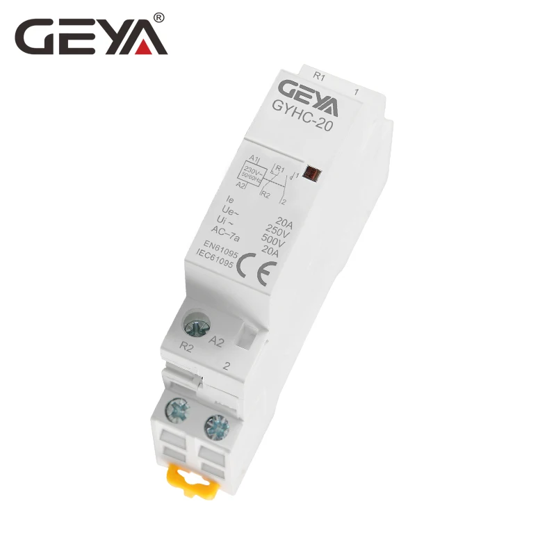 GEYA GYHC Американская классификация проводов 2р 20A 2NO 2NC 1NO1NC бытовой контактор 220V 50/60Hz автоматической Din Rail контактор переменного тока