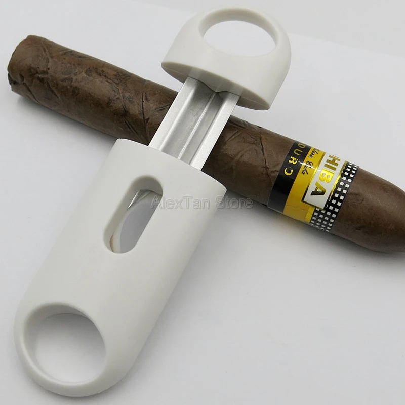 COHIBA брендовые пластиковые v-образные сигары резак острые сигареты резка металла нержавеющая сталь лезвия гаджеты сигары