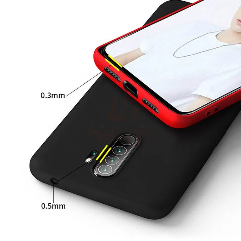 Hacrin Liquid Case for Xiaomi Redmi Note 8 Anti-Drop TPU Soft Silicone Bumper Cover Pro phone case |