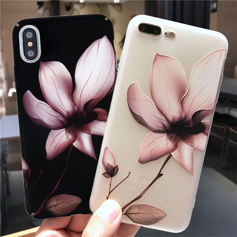 Lovebay цветок листья чехол для телефона в форме кактуса IPhone X XS 7 8 Plus Жесткий ПК