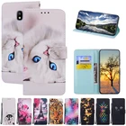 Чехол для Samsung Galaxy J4 J4 + J 4 Plus 2018 SM-J415FDS SM-J400FDS, роскошный откидной кошелек, кожаный чехол для телефона, силиконовые чехлы