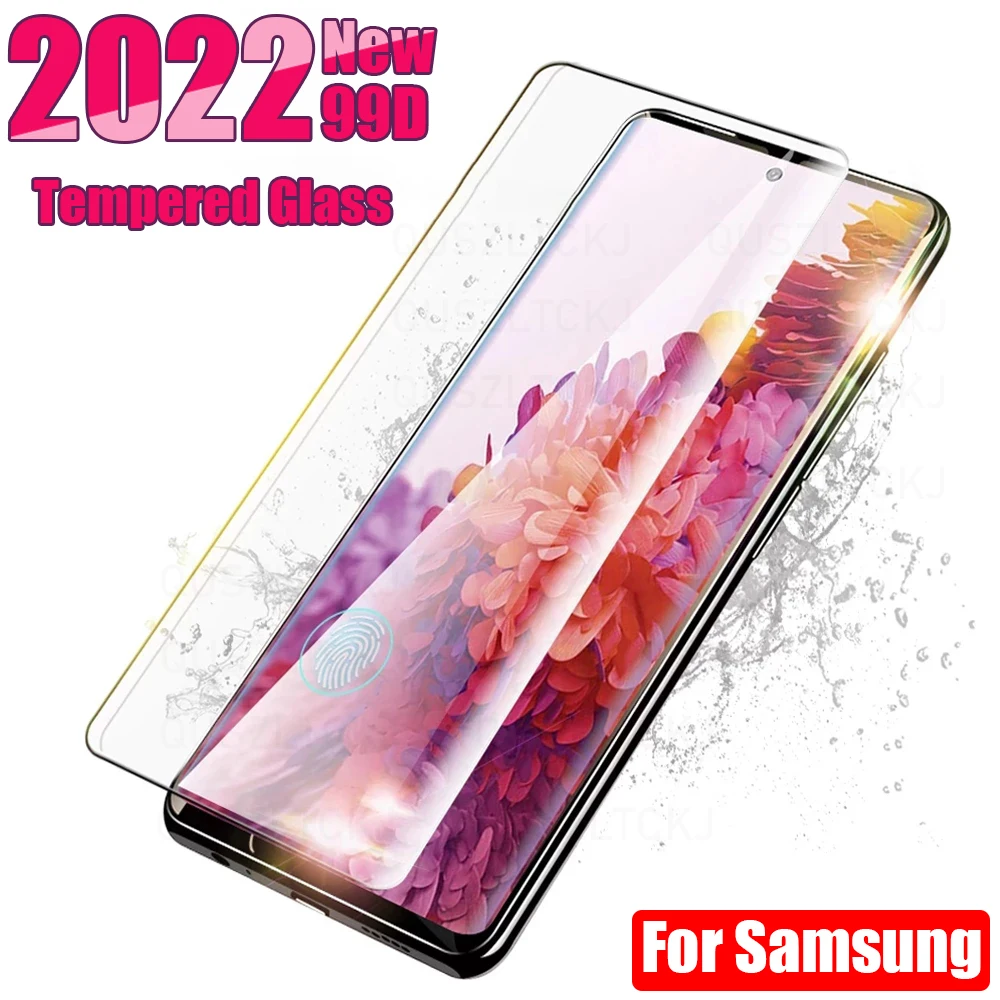 

1PCS Tempered Glass For Samsung Galaxy S21 Ultra Screen Protector S20 Plus S10 S9 S8 Note 20 10 9 8 S 21 4G 5G E Accessories