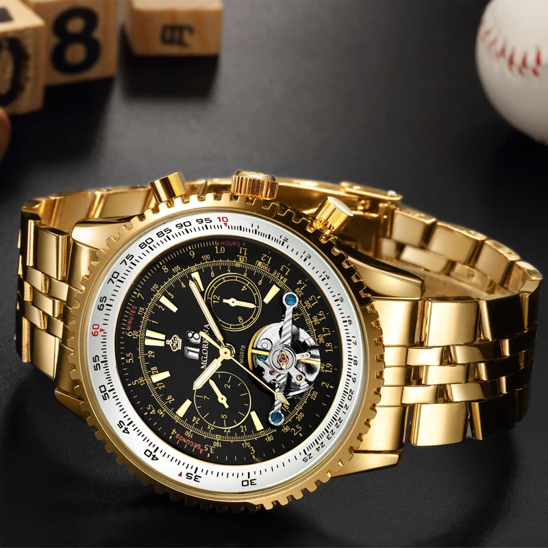 Часы ORKINA мужские автоматические механические из нержавеющей стали|watches pocket