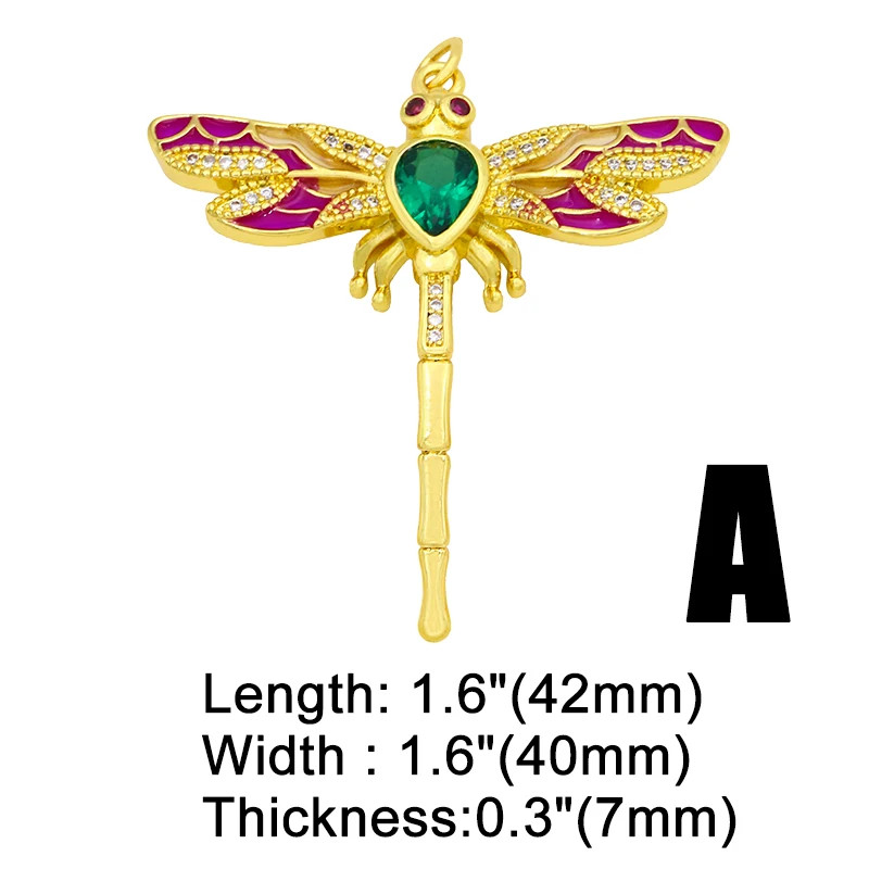 Подвески OCESRIO для изготовления ювелирных изделий из латуни с фианитом в виде