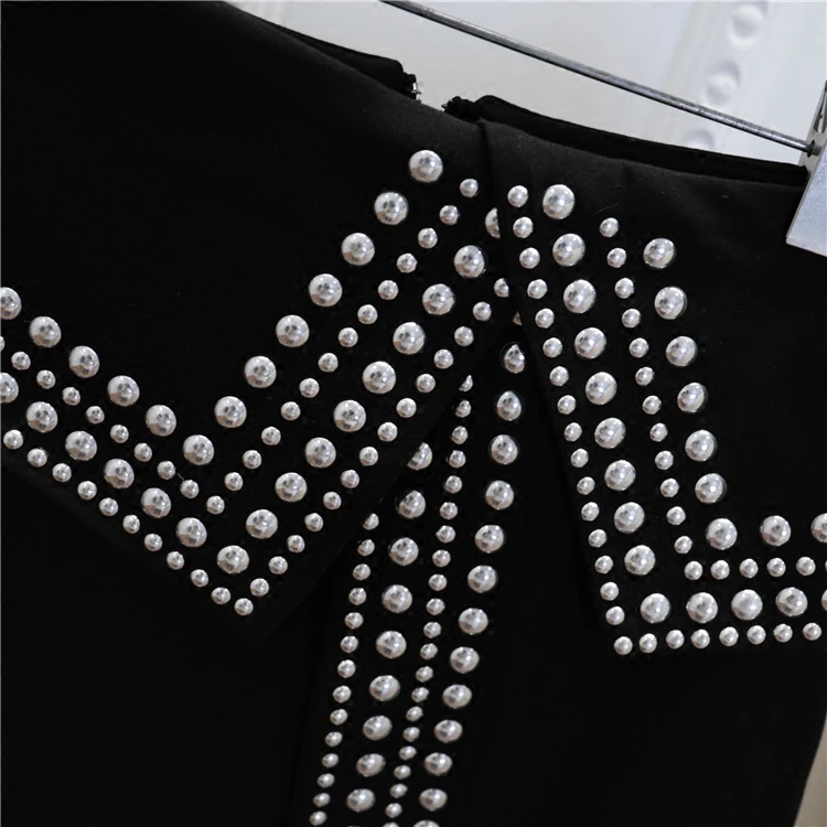 

Saia Longa New Arrival Cotton Solid A-line Rivet Autumn And Winter Temperament Europe The Heavy Punk Rivets Split Skirt Women