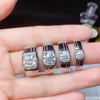 kjjeaxcmy fine jewelry men 925 sterling silver inlaid 0 5123 carat mosang diamond luxury ring