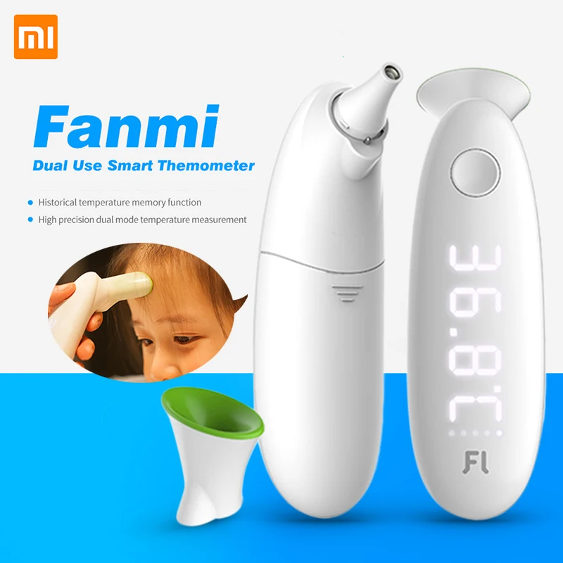 Xiaomi Fanmi Dual use умный лоб Themometer Хо использовать держать светодиодный цифровой дисплей ушной монитор температуры минималистичный дизайн