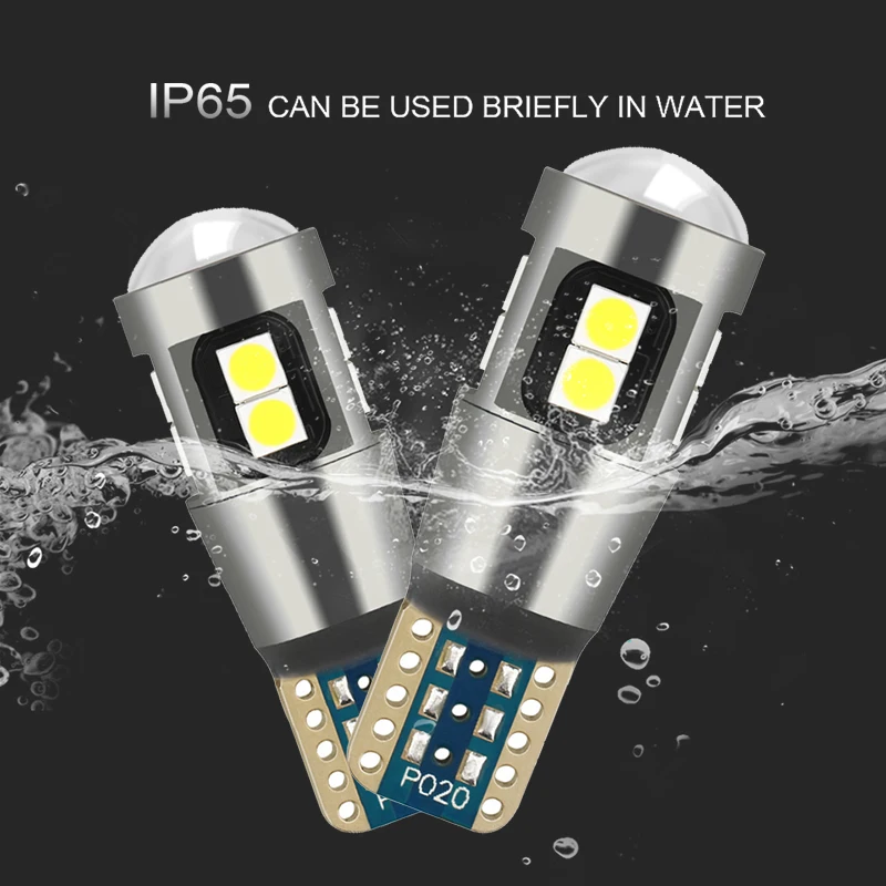 Светодиодная лампа ANMINGPU T10 W5W 2 шт. 6000K 3030SMD 194 168 светодиодный светильник для салона