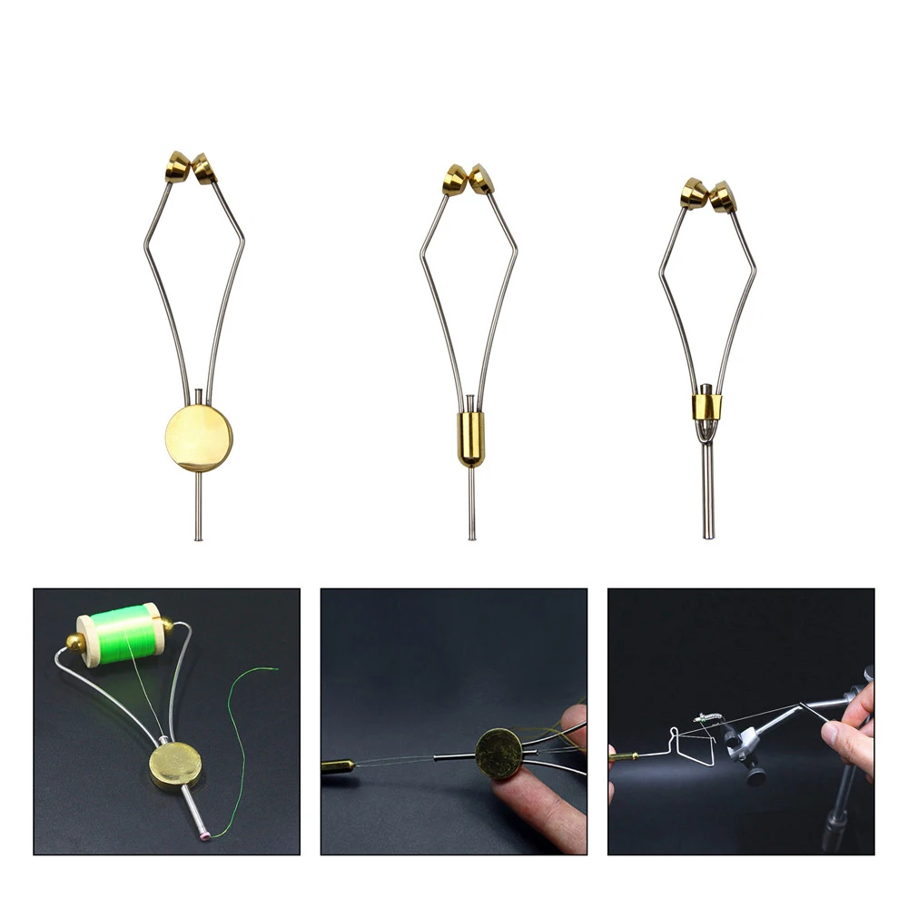 3 шт./компл. мухобойка держатель катушки Threader латунь и нержавеющая сталь