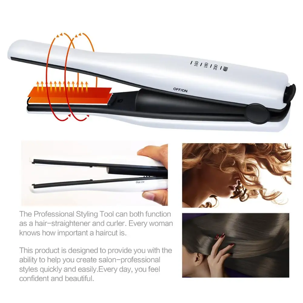 Профессиональный беспроводной выпрямитель мини-выпрямитель для волос щипцы