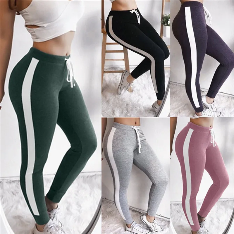 

Women Workout Pants Skinny Slim Fitness Leggings Clothes High Waist Printing Cotton Leggings New