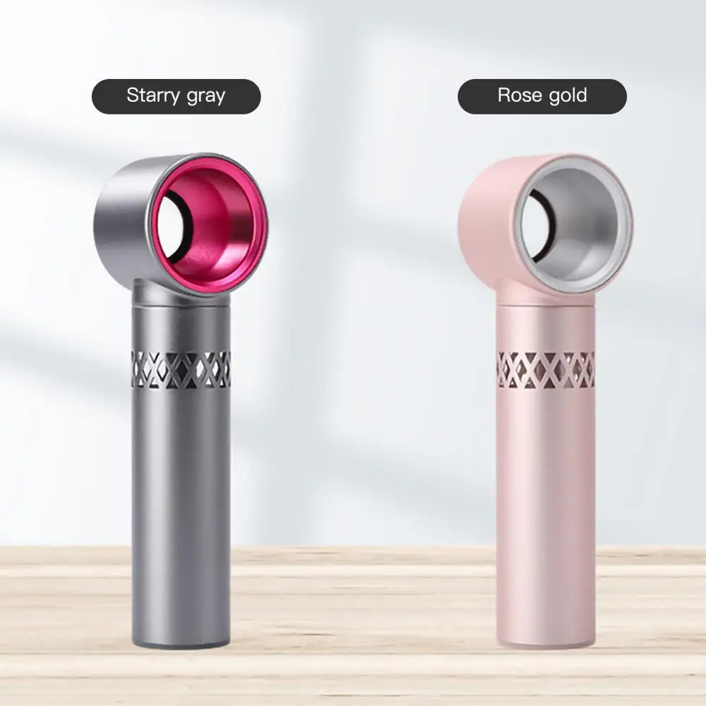 Портативный мини кулер из алюминиевого сплава ручной безлопастной вентилятор с