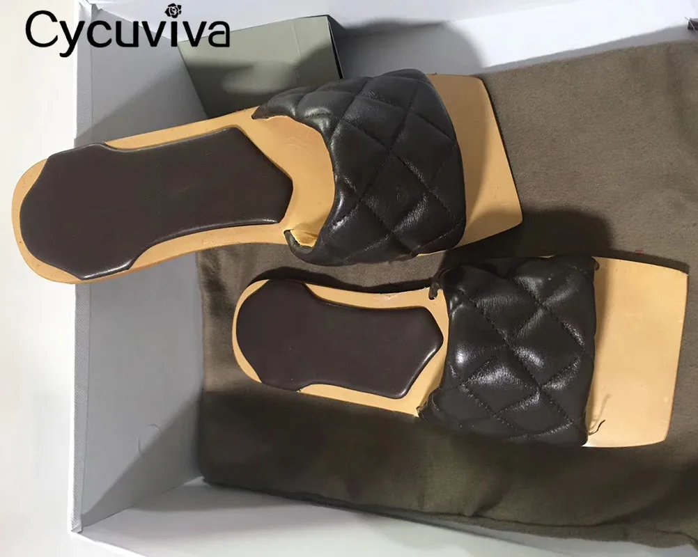 Женские кожаные пляжные шлепанцы на плоской подошве Классические Вьетнамки с