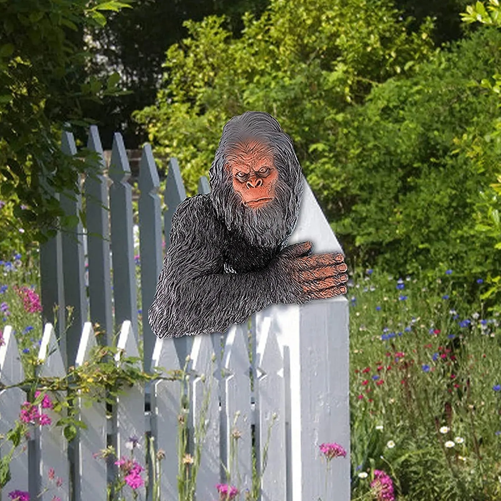 

3D Bigfoot The Bashful Tree Statue Sculpture Tree Hugger Decor Ornaments garden decoration outdoor