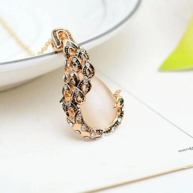 3 шт./компл. Популярные Павлин Висячие Серьги с драгоценными камнями Кулон