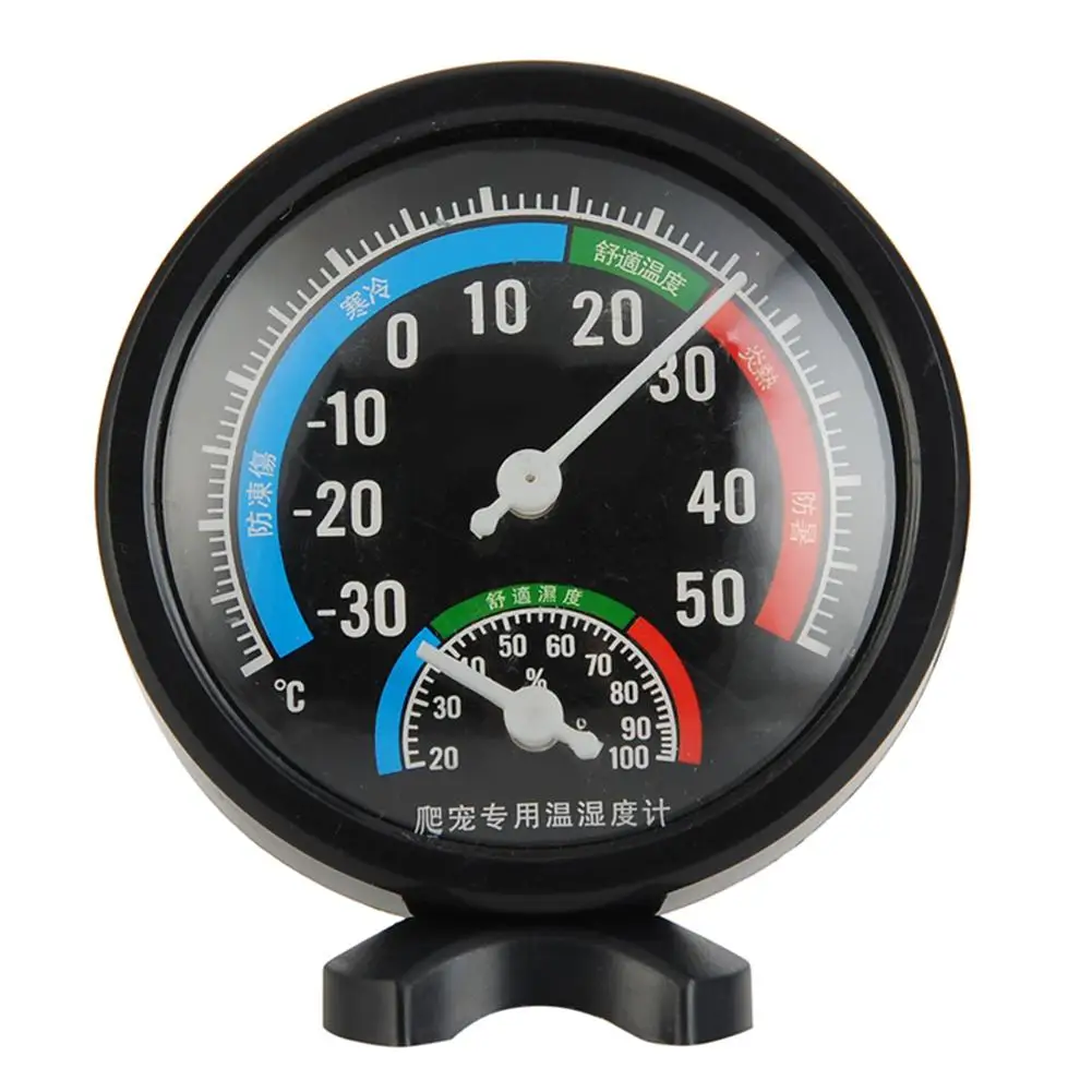 Круглый рептилий аквариум термометр гигрометр инкубатор температура влажность