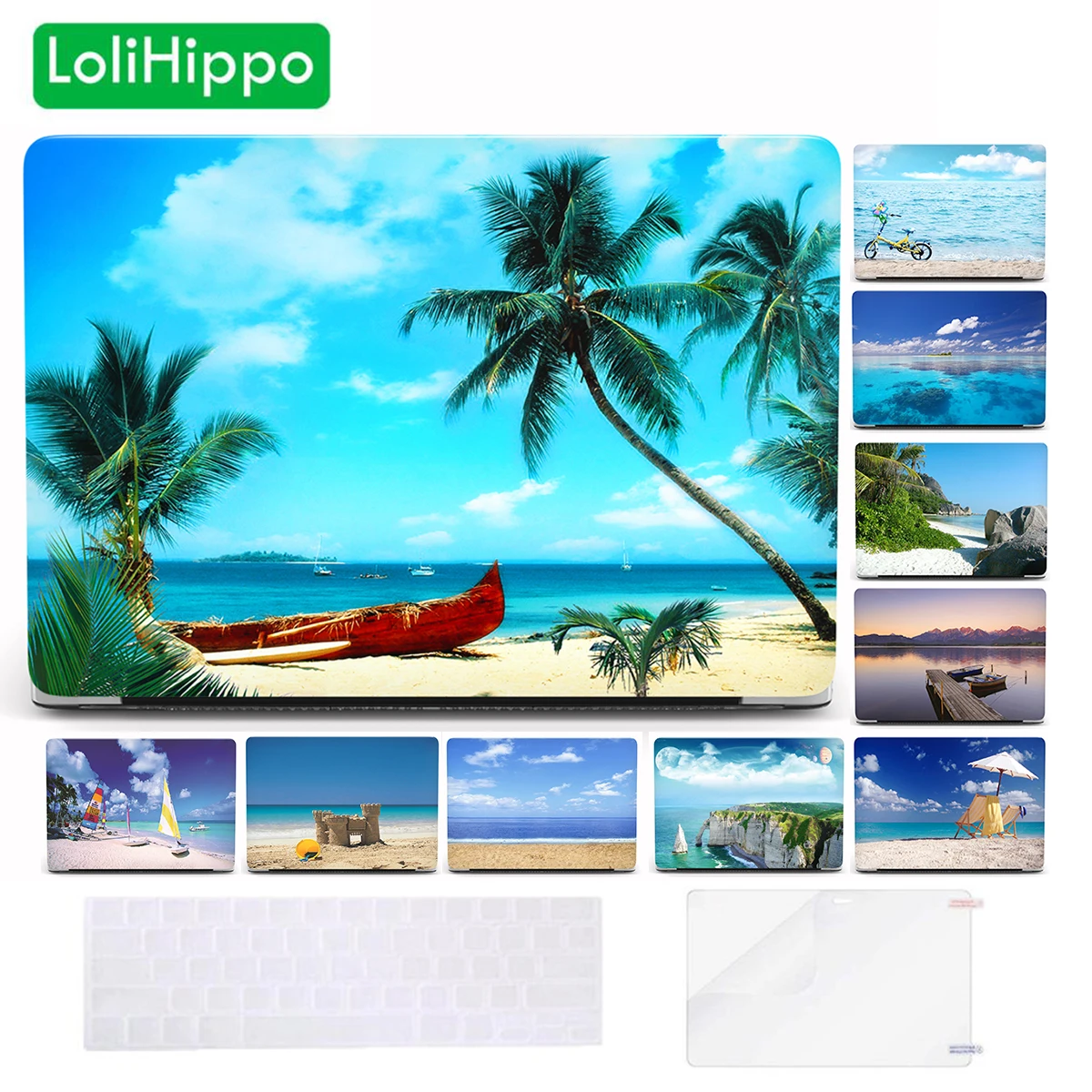LoliHippo пляжный морской Жесткий Чехол для ноутбука Apple MacBook Air Pro 13 3 15 дюймов retina Touch Bar