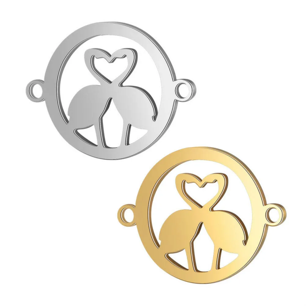 Подвески для изготовления ювелирных изделий браслет Лебедь из нержавеющей стали