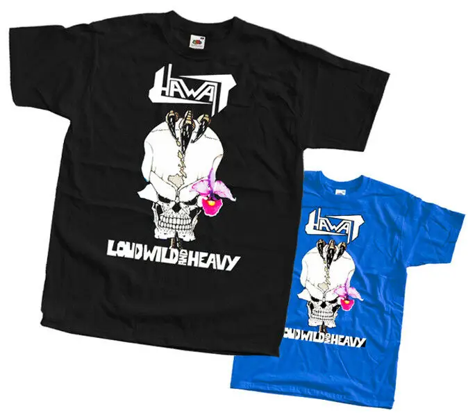 Гавайская Громкая дикая и тяжелая футболка Размеры S 5Xl 100 хлопок черный