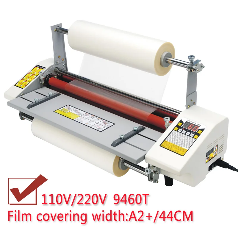 

A2 Hot roll laminating machine Four Rollers Laminator laminator High-end speed regulation thermal laminator 110V/220V i9460T