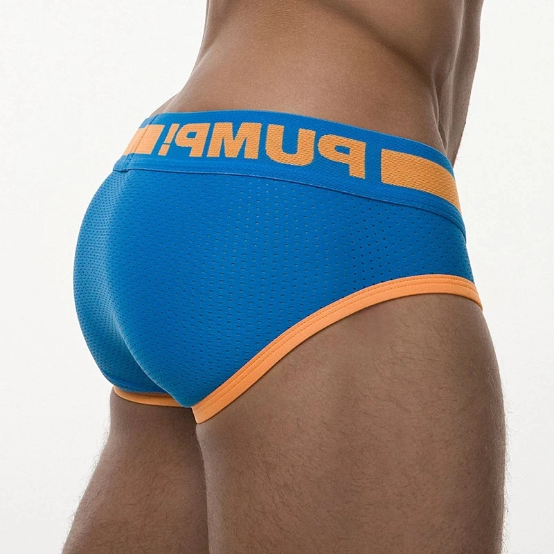 Трусы-брифы мужские хлопковые пикантное нижнее белье для геев дышащее U-образное