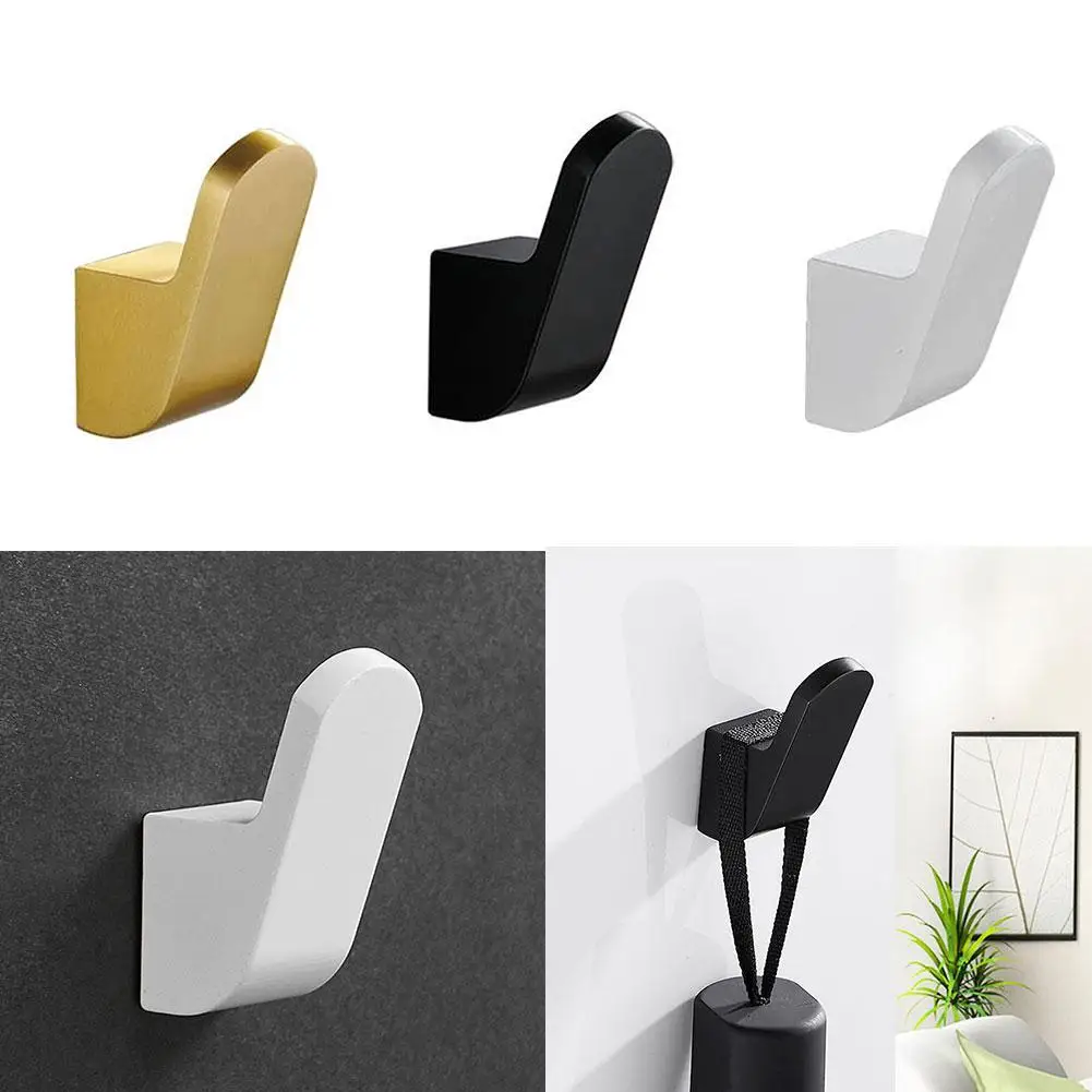 

New Multiple Color Bathroom Towel Hooks Clothes Hanger Hooks Wall The Rustproof Accessories Decoration Coat On Bathroom J5N4