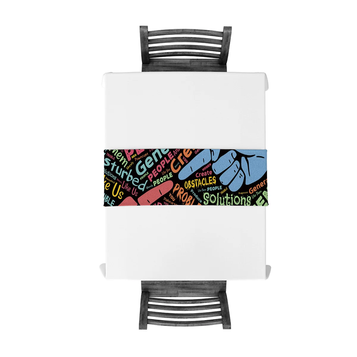 Настольная дорожка s текстовая иллюстрация уличный английский современный