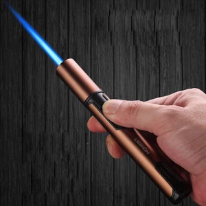 In Stock cigarette lighter Metal Torch Gas Lighters windproof Lighter  Lighters Spray Gun Portable Jet Lighter Kitchen Outdoor B