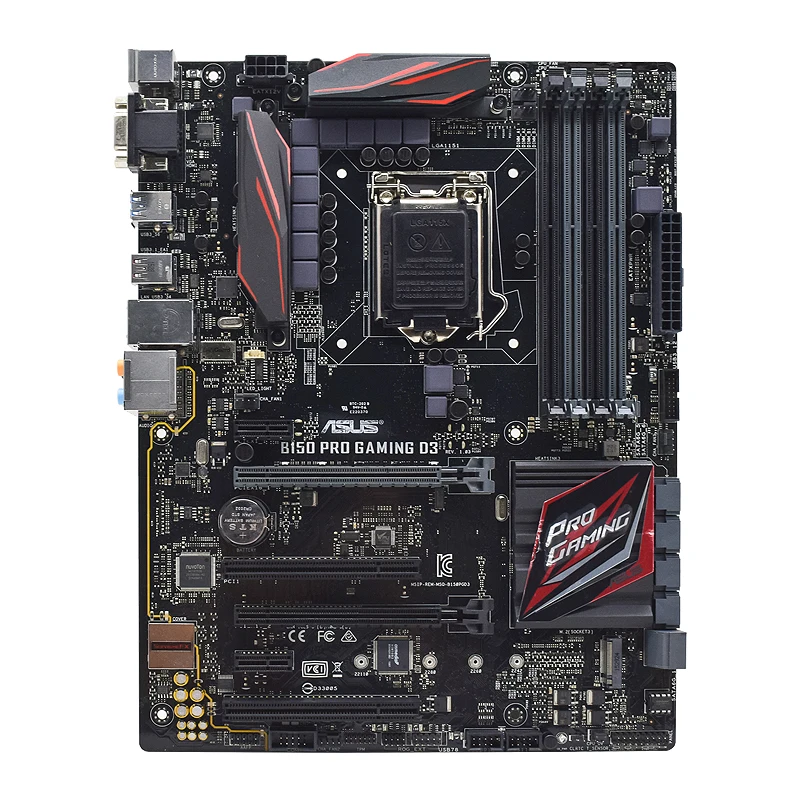 Комплект материнской платы ASUS B150 с процессором Intel I3-6100 и DDR3 8 ГБ ОЗУ платой PRO GAMING D3