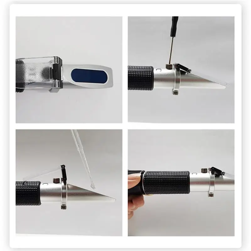 

Handheld Refractometer Portable Sugar Measure Instrument 58-90% Brix Wine Tester Refractometer Honey Moisture Baume Beekeeping