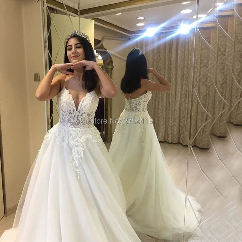 Пляжное свадебное платье сексуальное с v-образным вырезом vestido de noiva кружевное