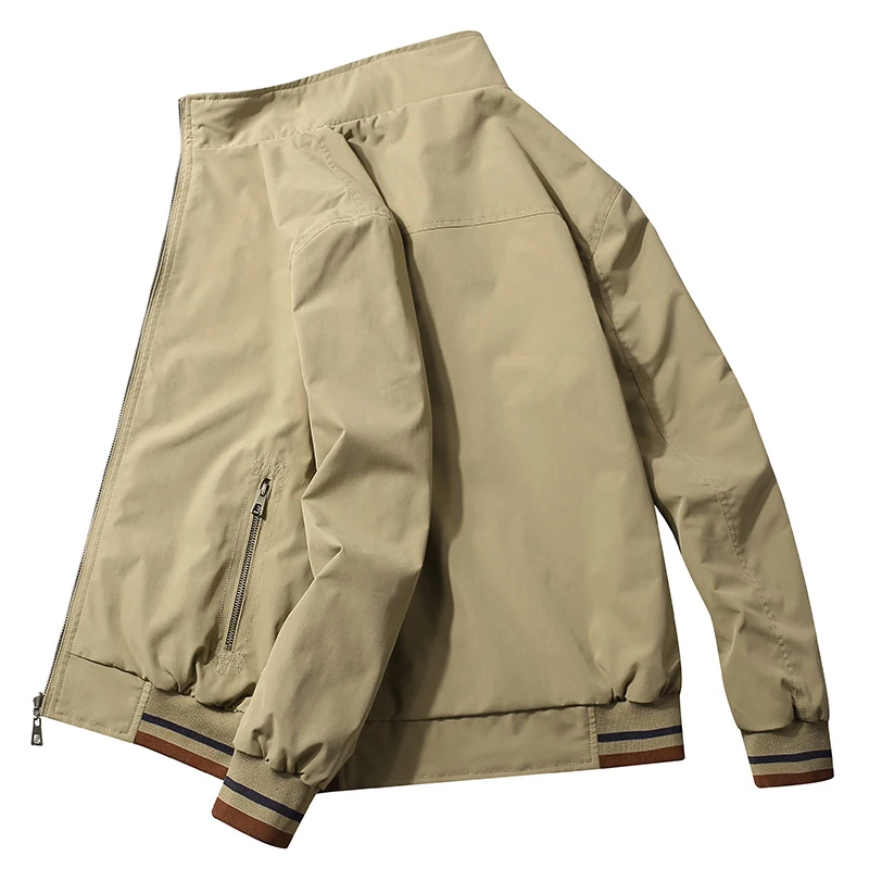 

Jacket Men New Casual Coats Sportswear Bomber Jacket Mens Windbreaker Outwear Spring Autumn Streetwear Plus Size M-5XL