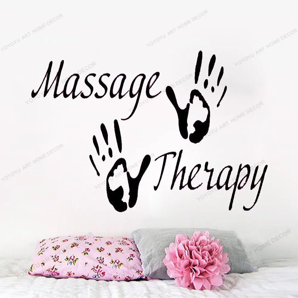 Лечебный массаж виниловые наклейки в виде Фотообоев c переводными картинками спа