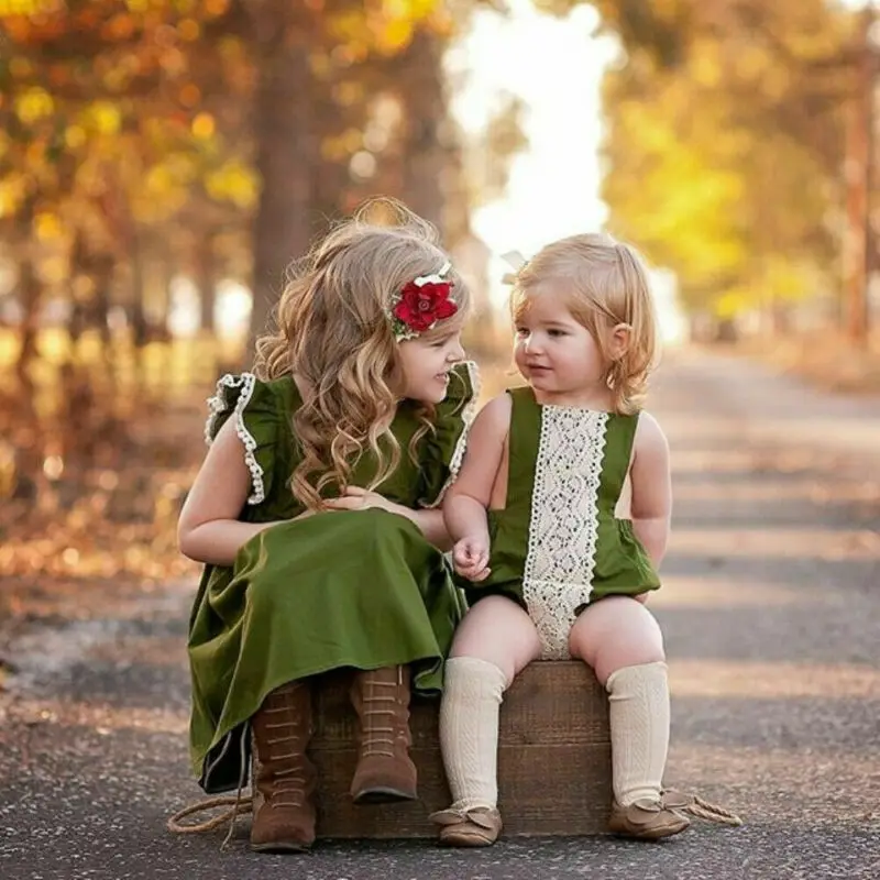 Детское летнее платье без рукавов с воланом и бахромой | Детская одежда обувь